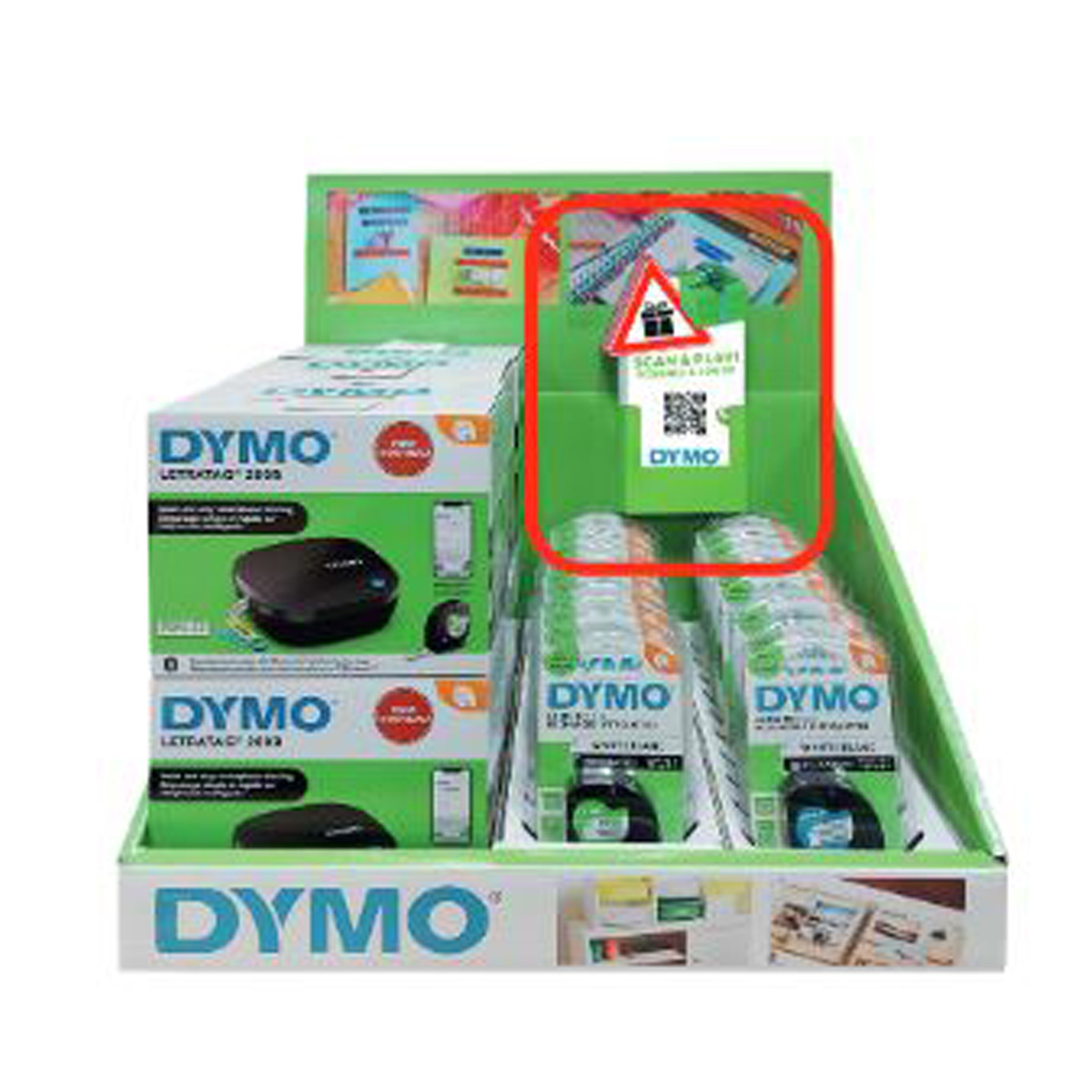 DYMO LT-200B kleines Display mit  6 Geräten + 20 Bänder